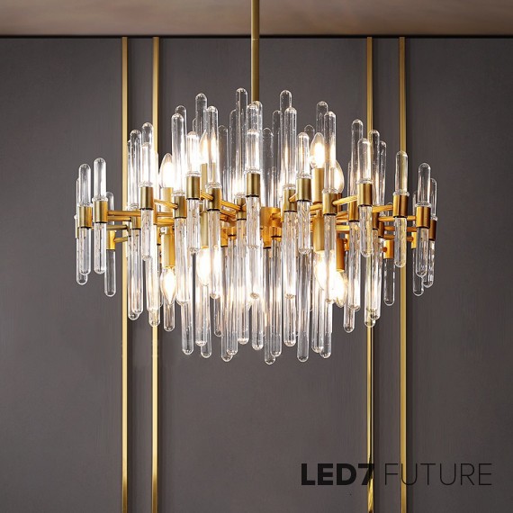 Loft Industry Modern - Tube Bunch Chandelier